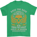 Race the Wind Motorbike Motorcycle Biker Mens T-Shirt Cotton Gildan Irish Green
