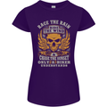 Race the Wind Motorbike Motorcycle Biker Womens Petite Cut T-Shirt Purple