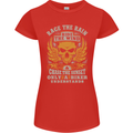 Race the Wind Motorbike Motorcycle Biker Womens Petite Cut T-Shirt Red