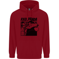 Rad Red Panda Japanese Cool Childrens Kids Hoodie Red