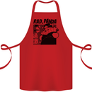 Rad Red Panda Japanese Cool Cotton Apron 100% Organic Red
