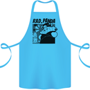 Rad Red Panda Japanese Cool Cotton Apron 100% Organic Turquoise