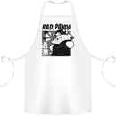 Rad Red Panda Japanese Cool Cotton Apron 100% Organic White