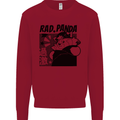 Rad Red Panda Japanese Cool Kids Sweatshirt Jumper Red