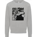 Rad Red Panda Japanese Cool Kids Sweatshirt Jumper Sports Grey