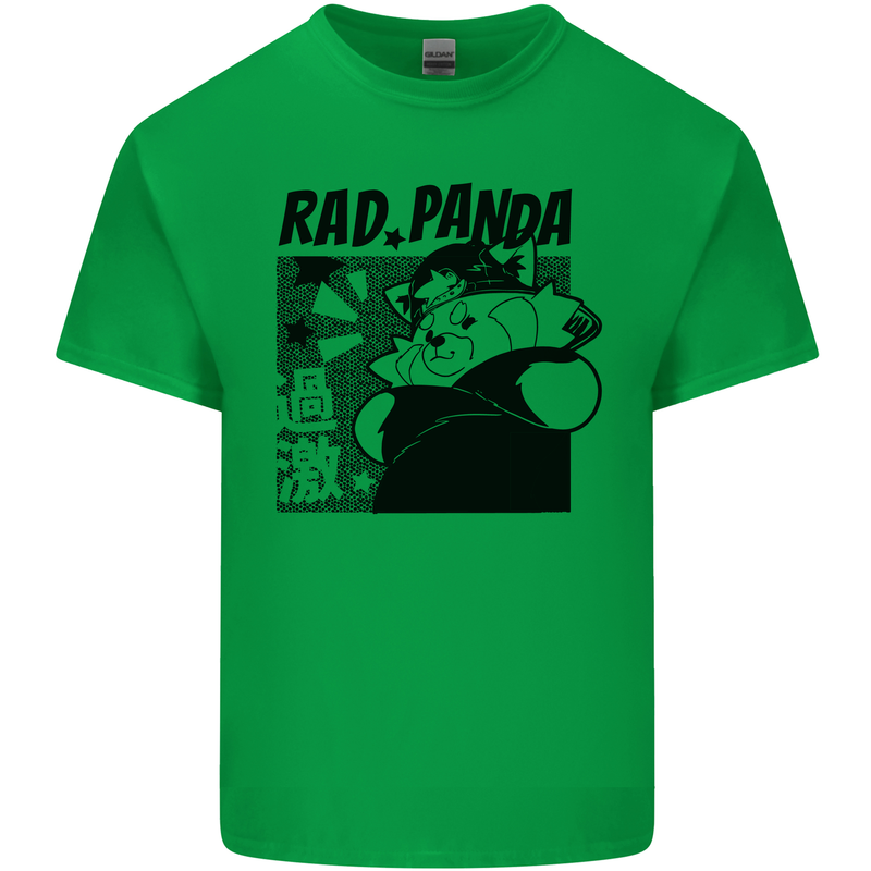 Rad Red Panda Japanese Cool Kids T-Shirt Childrens Irish Green
