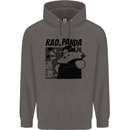 Rad Red Panda Japanese Cool Mens 80% Cotton Hoodie Charcoal