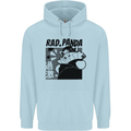 Rad Red Panda Japanese Cool Mens 80% Cotton Hoodie Light Blue