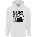 Rad Red Panda Japanese Cool Mens 80% Cotton Hoodie White
