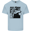 Rad Red Panda Japanese Cool Mens Cotton T-Shirt Tee Top Light Blue
