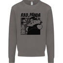Rad Red Panda Japanese Cool Mens Sweatshirt Jumper Charcoal