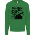 Rad Red Panda Japanese Cool Mens Sweatshirt Jumper Irish Green
