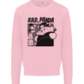 Rad Red Panda Japanese Cool Mens Sweatshirt Jumper Light Pink