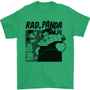 Rad Red Panda Japanese Cool Mens T-Shirt 100% Cotton Irish Green