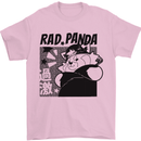 Rad Red Panda Japanese Cool Mens T-Shirt 100% Cotton Light Pink