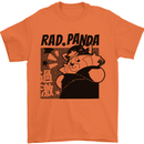 Rad Red Panda Japanese Cool Mens T-Shirt 100% Cotton Orange