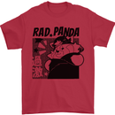 Rad Red Panda Japanese Cool Mens T-Shirt 100% Cotton Red