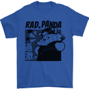 Rad Red Panda Japanese Cool Mens T-Shirt 100% Cotton Royal Blue