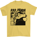 Rad Red Panda Japanese Cool Mens T-Shirt 100% Cotton Yellow