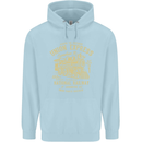 Railway Train Trainspotter Trianspotting Mens 80% Cotton Hoodie Light Blue
