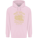 Railway Train Trainspotter Trianspotting Mens 80% Cotton Hoodie Light Pink