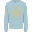 Railway Train Trainspotter Trianspotting Mens Sweatshirt Jumper Light Blue