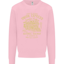 Railway Train Trainspotter Trianspotting Mens Sweatshirt Jumper Light Pink