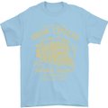 Railway Train Trainspotter Trianspotting Mens T-Shirt Cotton Gildan Light Blue