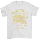 Railway Train Trainspotter Trianspotting Mens T-Shirt Cotton Gildan White