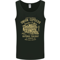 Railway Train Trainspotter Trianspotting Mens Vest Tank Top Black