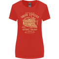 Railway Train Trainspotter Trianspotting Womens Wider Cut T-Shirt Red