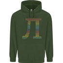 Rainbow Pie Day Maths Mathematics LGBT Childrens Kids Hoodie Forest Green