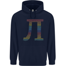 Rainbow Pie Day Maths Mathematics LGBT Childrens Kids Hoodie Navy Blue