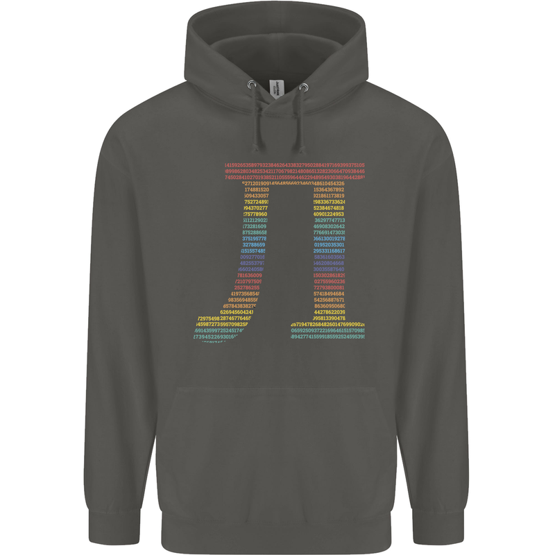 Rainbow Pie Day Maths Mathematics LGBT Childrens Kids Hoodie Storm Grey