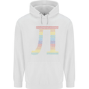 Rainbow Pie Day Maths Mathematics LGBT Childrens Kids Hoodie White