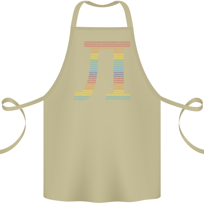 Rainbow Pie Day Maths Mathematics LGBT Cotton Apron 100% Organic Khaki