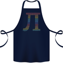 Rainbow Pie Day Maths Mathematics LGBT Cotton Apron 100% Organic Navy Blue
