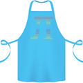 Rainbow Pie Day Maths Mathematics LGBT Cotton Apron 100% Organic Turquoise