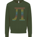 Rainbow Pie Day Maths Mathematics LGBT Kids Sweatshirt Jumper Forest Green