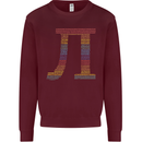 Rainbow Pie Day Maths Mathematics LGBT Kids Sweatshirt Jumper Maroon