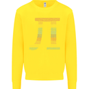 Rainbow Pie Day Maths Mathematics LGBT Kids Sweatshirt Jumper Yellow