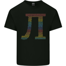 Rainbow Pie Day Maths Mathematics LGBT Kids T-Shirt Childrens Black