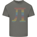 Rainbow Pie Day Maths Mathematics LGBT Kids T-Shirt Childrens Charcoal