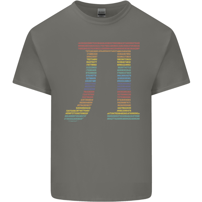 Rainbow Pie Day Maths Mathematics LGBT Kids T-Shirt Childrens Charcoal