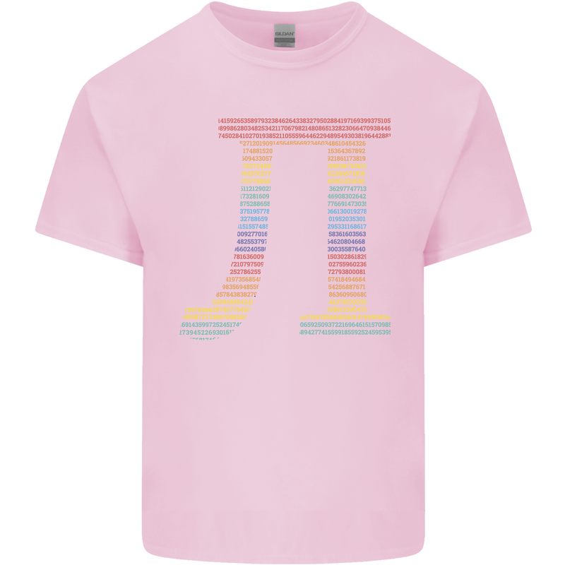 Rainbow Pie Day Maths Mathematics LGBT Kids T-Shirt Childrens Light Pink