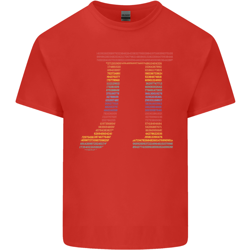 Rainbow Pie Day Maths Mathematics LGBT Kids T-Shirt Childrens Red