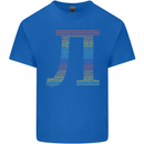 Rainbow Pie Day Maths Mathematics LGBT Kids T-Shirt Childrens Royal Blue