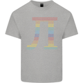 Rainbow Pie Day Maths Mathematics LGBT Kids T-Shirt Childrens Sports Grey