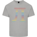 Rainbow Pie Day Maths Mathematics LGBT Kids T-Shirt Childrens Sports Grey