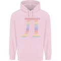 Rainbow Pie Day Maths Mathematics LGBT Mens 80% Cotton Hoodie Light Pink